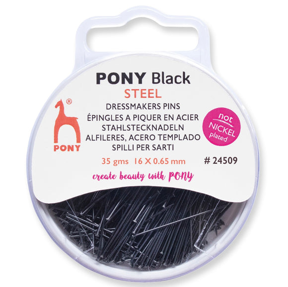 Dressmakers Pins black Steel (Pony)