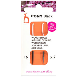 Pony Wool Needles ( black, not Nickel plated)