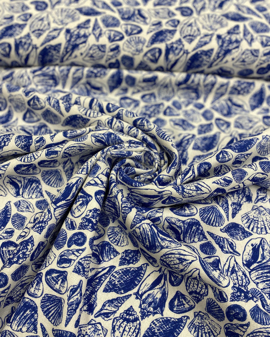 Linen-Mix Seashells (sold per metre)