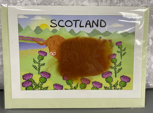Scotland Card (Highland Cow)