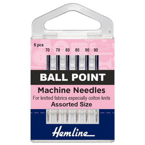 Sewing Machine Needles: Ball Point: Mixed: 5 Pieces