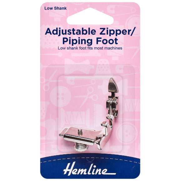 Adjustable Zipper/Piping Foot